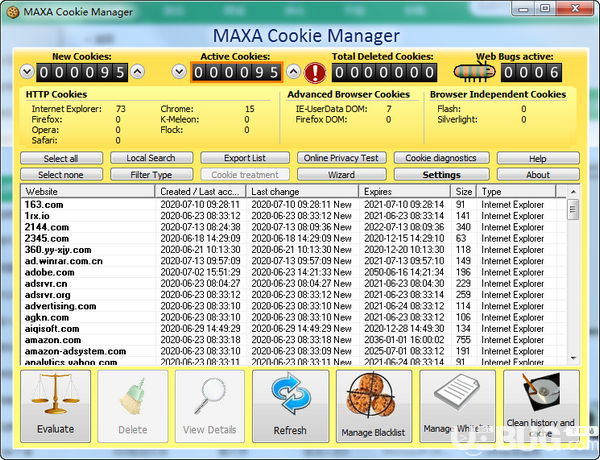 MAXA Cookie Manager(Cookie管理工具)v5.3.0.4免費版【1】