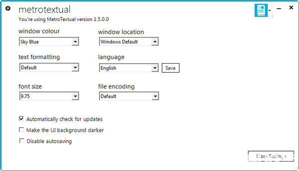 MetroTextual(Metro文本編輯器)v1.5.0.0免費(fèi)版【2】