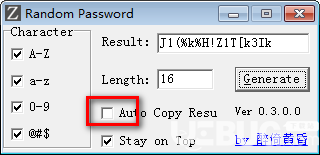 Random Password(隨機(jī)密碼生成工具)v0.3.0.0綠色版【4】