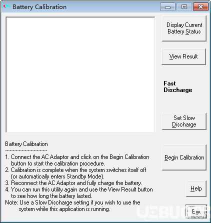 筆記本電池修復軟件(Battery Calibration)