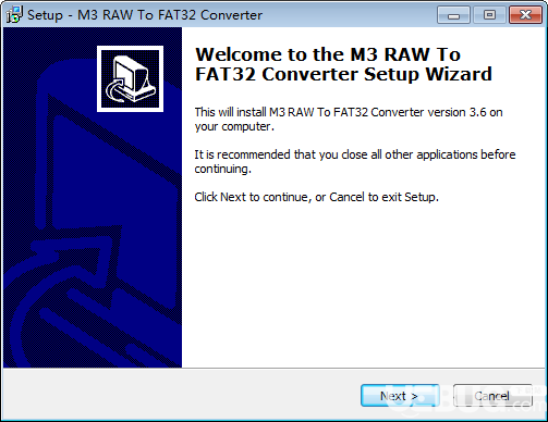 M3 RAW To FAT32 Converter(硬盤(pán)驅(qū)動(dòng)器修復(fù)工具)v3.6免費(fèi)版【2】