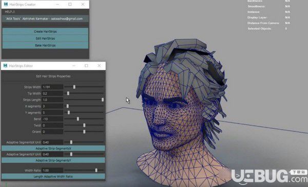 HairStrips Creator Too(Maya快速生成毛發(fā)插件)