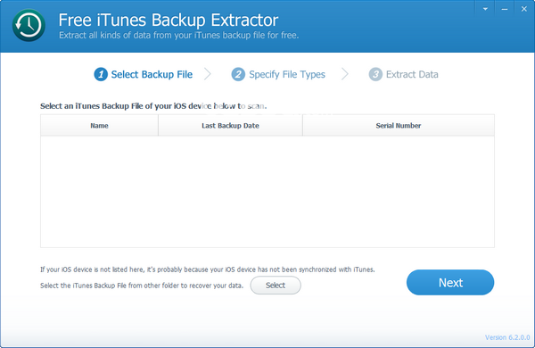 Free iTunes Backup Extractor(iTunes數(shù)據(jù)提取器)