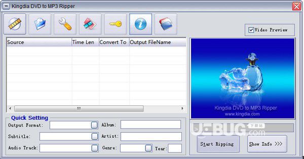 Kingdia DVD to MP3 Ripper v3.7.8.0免費(fèi)版