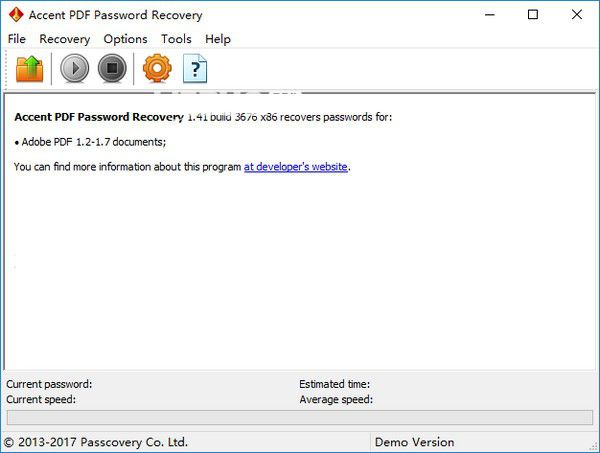 Accent PDF Password Recovery(PDF密碼恢復(fù)工具)