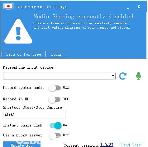 ScreenRec(屏幕錄像工具)v1.0.87免費版【2】