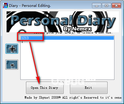 Personal Diary Editor(個(gè)人日記編輯器)v1.0免費(fèi)版【3】