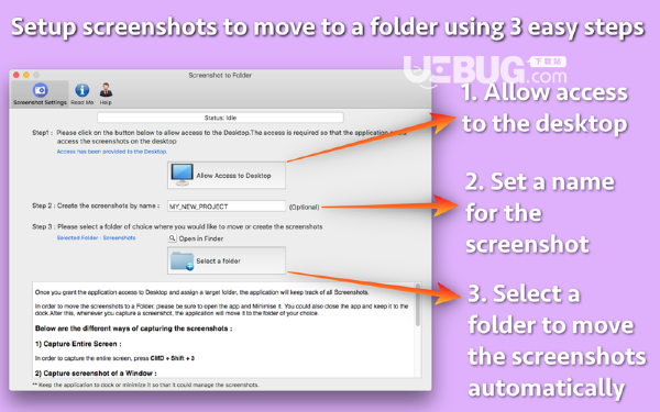 Screenshot to Folder Mac版