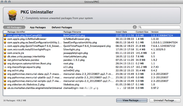 Uninstallpkg Mac版