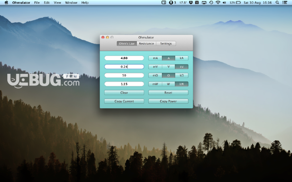 Ohmulator(電路計算器)v1.1 Mac版【2】