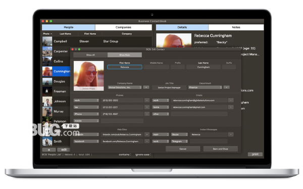 Business Contact Book Mac版