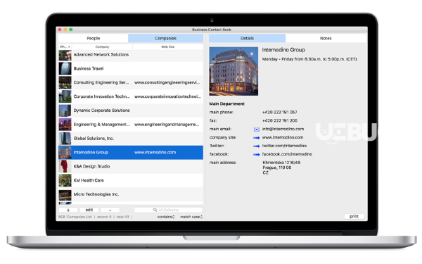 Business Contact Book(通訊錄軟件)v4.0.5 Mac版【2】
