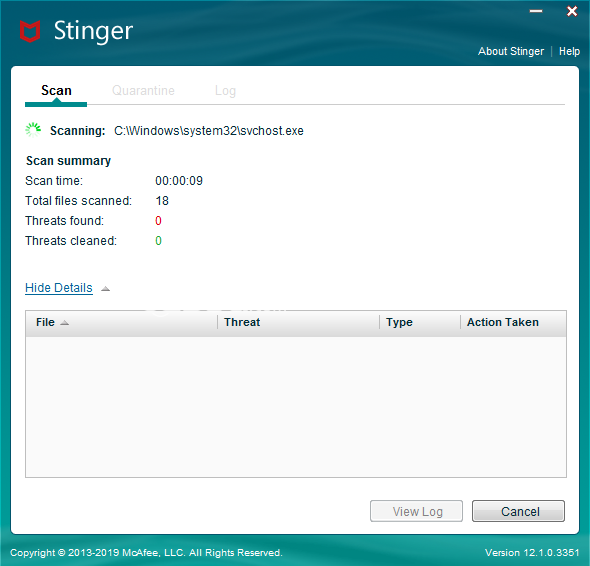 McAfee Stinger Raptor(邁克菲殺毒軟件)v12.2.0.128免費(fèi)版【1】