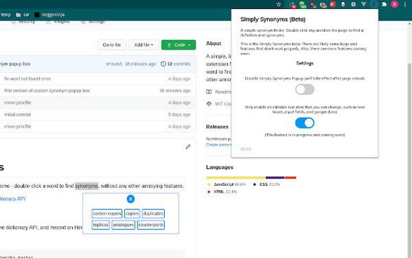 Simply Synonyms Chrome插件v0.2.0免費(fèi)版【2】