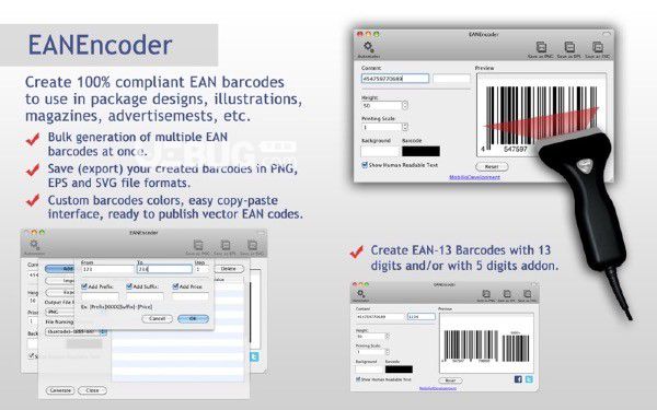 EANEncoder(EAN條形碼生成器)v1.5 Mac版【2】