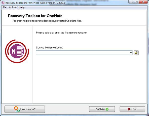 Recovery Toolbox for OneNote v2.2.1.0免費(fèi)版