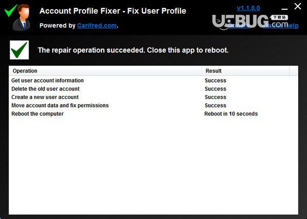 Account Profile Fixer(帳戶設(shè)定檔修復(fù)工具)v1.5.0.0免費(fèi)版【2】