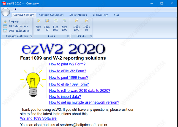 ezW2 2020(表格打印工具)