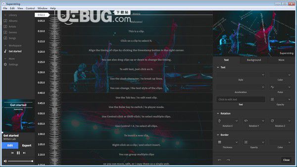 Superstring(歌詞視頻制作軟件)v2020.7.19免費(fèi)版【2】