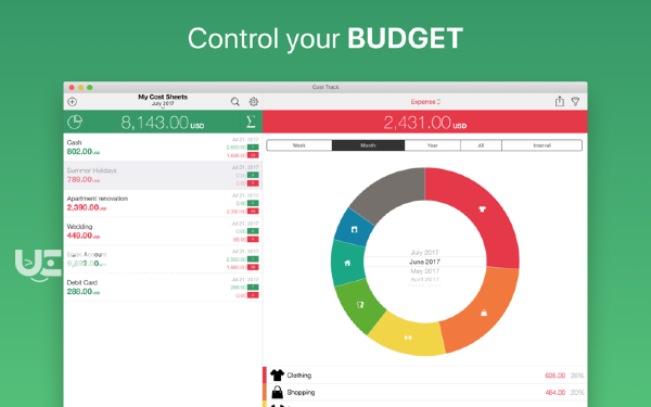 Cost Track(個人理財軟件)v4.6 Mac版【3】