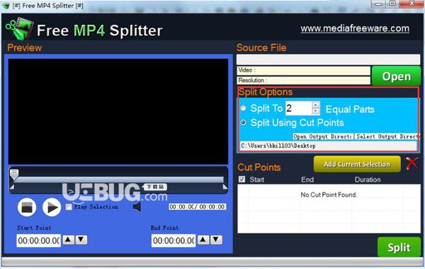 Free Mp4 Splitter(MP4視頻剪輯軟件)