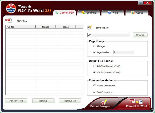Tweak PDF To Word(PDF轉(zhuǎn)Word工具)