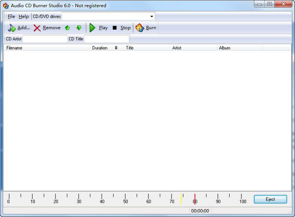 Audio CD Burner Studio(CD刻錄工具)v6.0免費(fèi)版