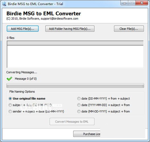 Birdie MSG to EML Converter