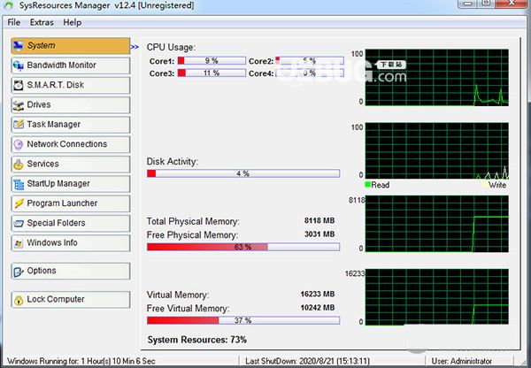 SysResources Manager