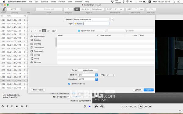 Subtitles theEditor(字幕制作軟件)v1.15 Mac版【2】