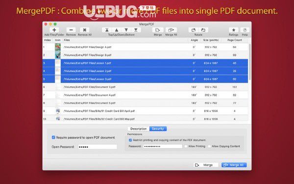 MergePDF(PDF合并軟件)v2.0.1 Mac版 【3】