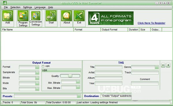 4Musics OGG to WMA Converter