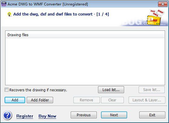 Acme DWG to WMF Converter(DWG轉(zhuǎn)WMF工具)