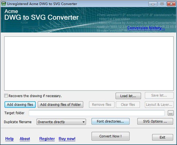 Acme DWG to SVG Converter v5.6.8免費(fèi)版