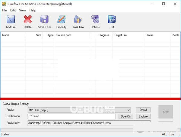 Bluefox FLV to MP3 Converter