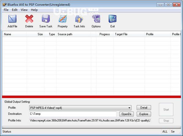 Bluefox AVI to PSP Converter(AVI轉PSP軟件)