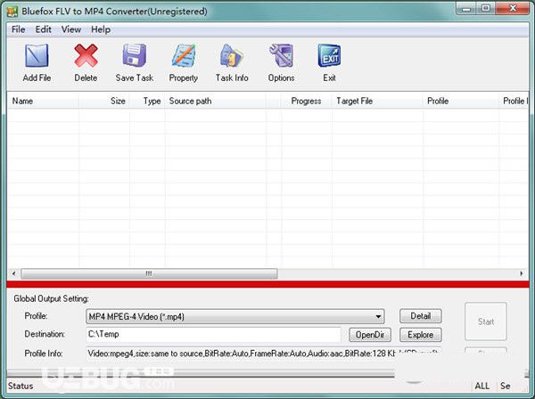 Bluefox FLV to MP4 Converter