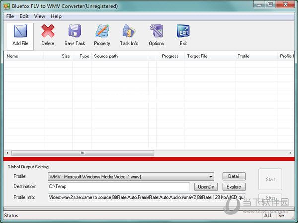 Bluefox FLV to WMV Converter