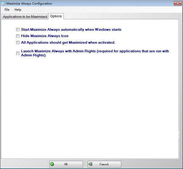 Maximize Always(程序窗口最大化管理工具)v1.2免費(fèi)版【2】