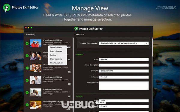 Photos Exif Editor for Mac