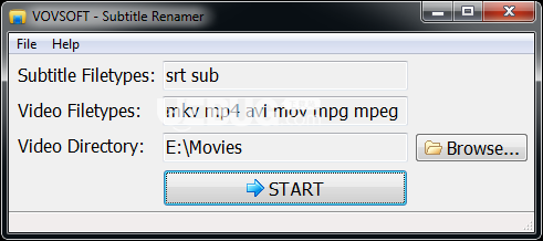 Vovsoft Subtitle Renamer(字幕文件重命名工具)