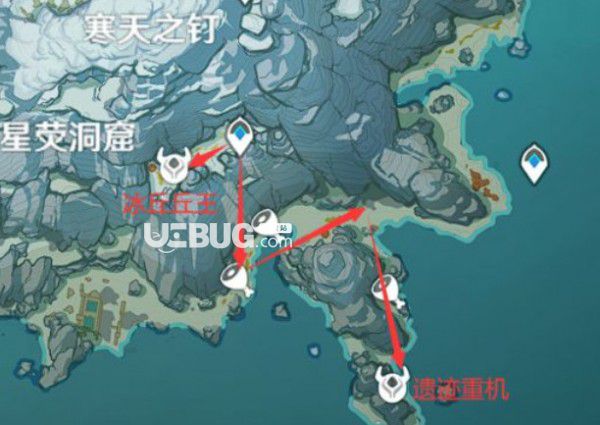 《原神》游戲中龍脊雪山討伐精英怪路線推薦方案