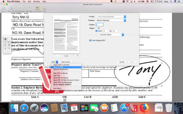 Tiny PDF Editor Mac版