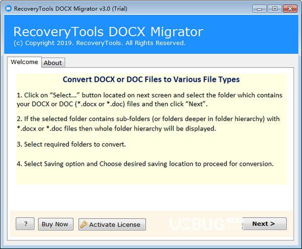 RecoveryTools DOCX Migrator v3.0免費版【2】