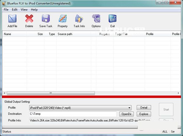 Bluefox FLV to iPod Converter