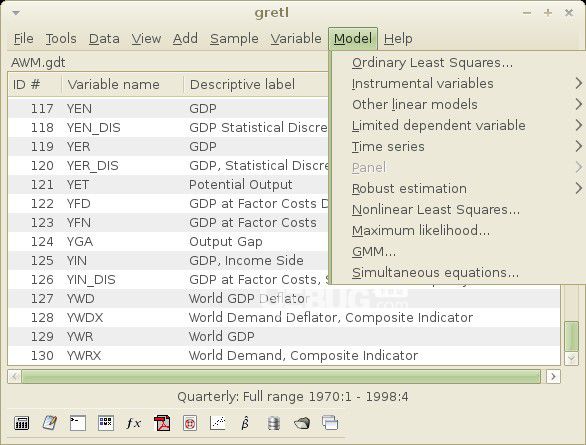 gretl(計(jì)量經(jīng)濟(jì)分析軟件)