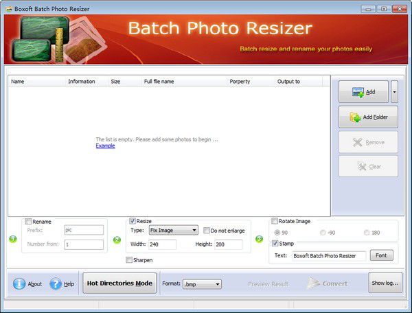 Boxoft Batch Photo Resizer(圖像處理軟件)