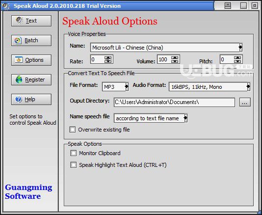 Speak Aloud(文本朗讀軟件)v2.0.2010.218免費版【2】