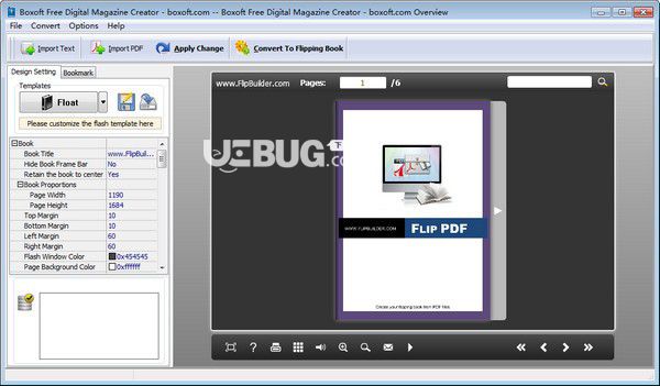 Boxoft Free Digital Magazine Creator(翻頁書制作軟件)