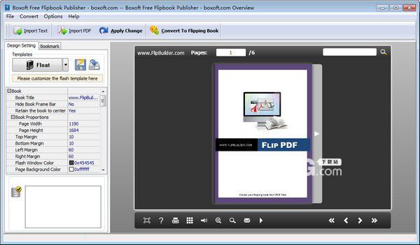 Boxoft Free Flipbook Publisher(圖書制作工具)